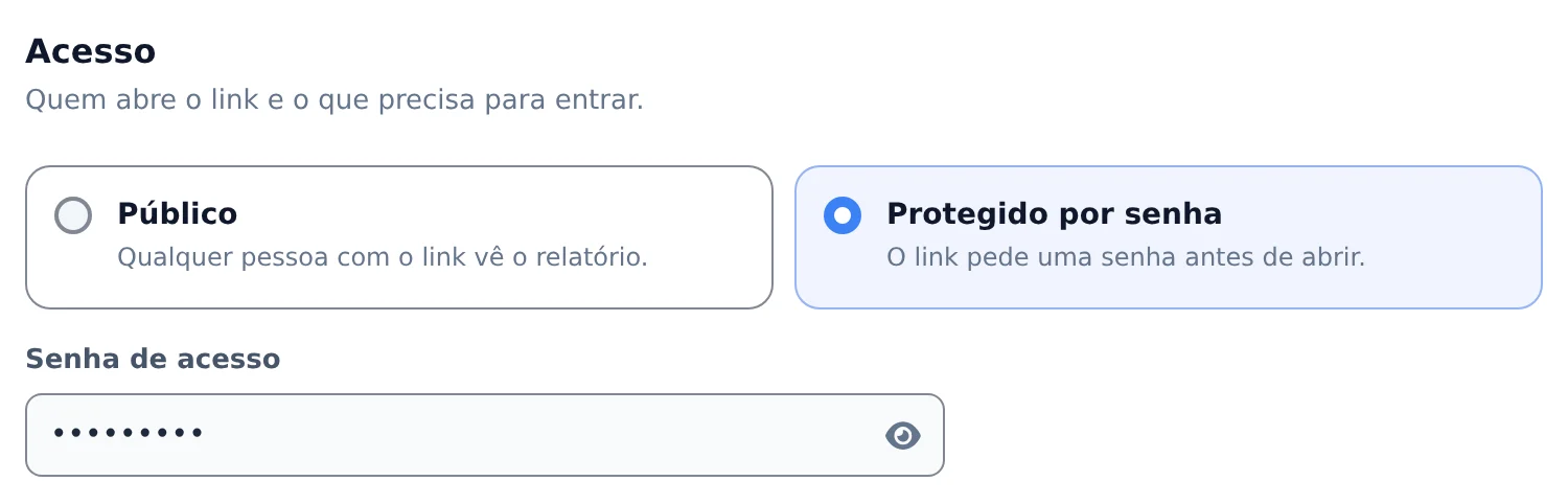 Peça senha