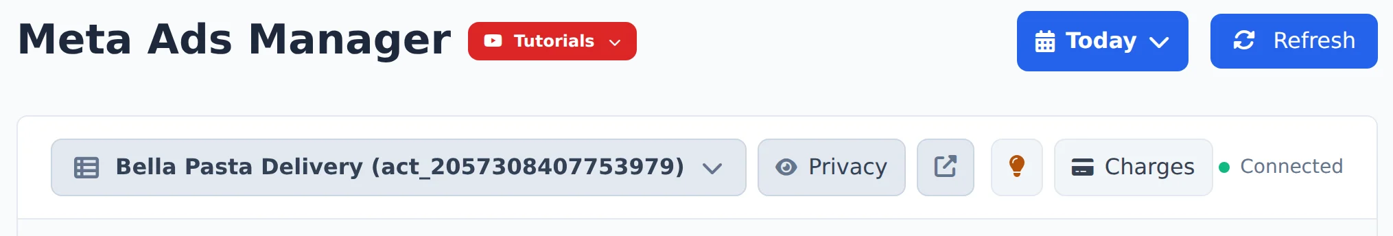 Open the account picker