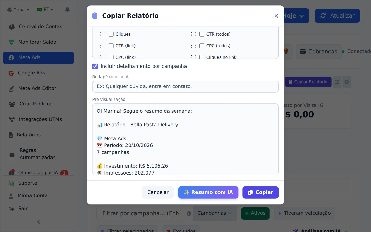 Ajuste o texto