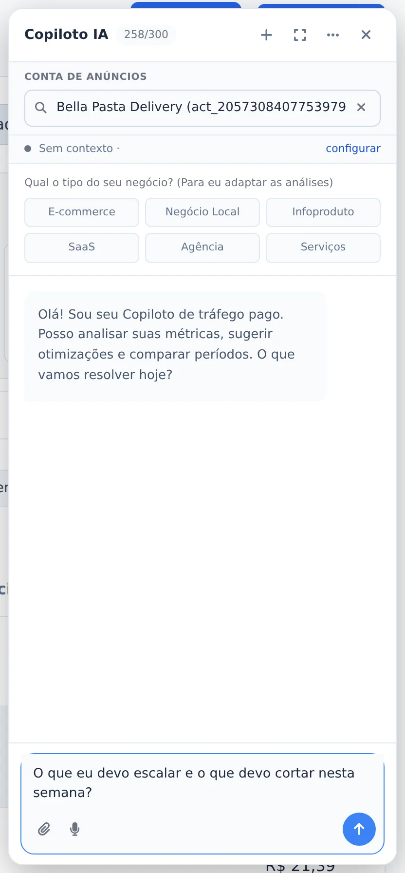 Faça a pergunta