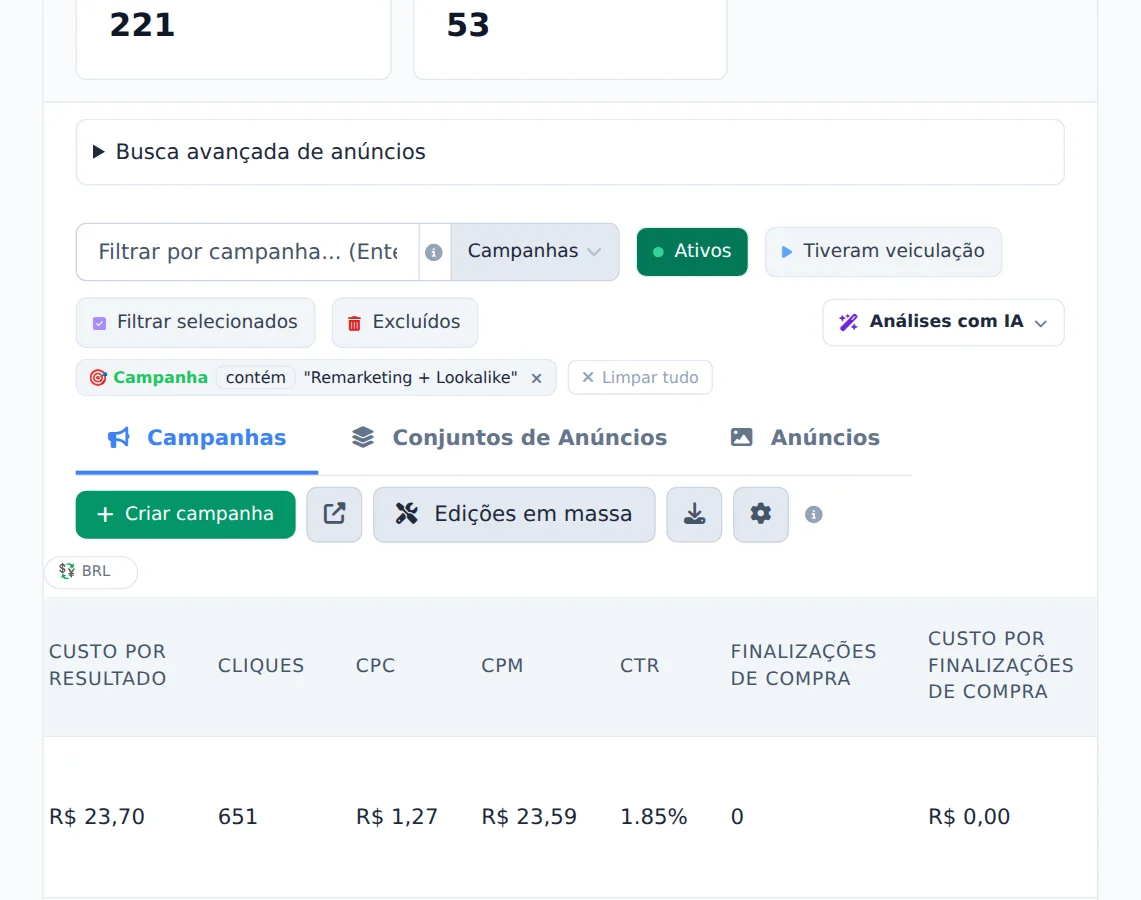 Troque o operador