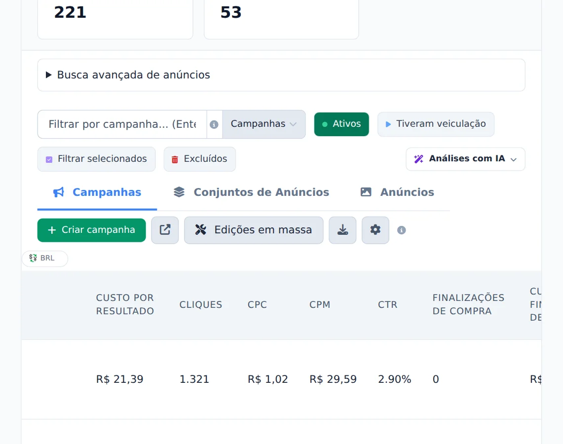 Use os atalhos
