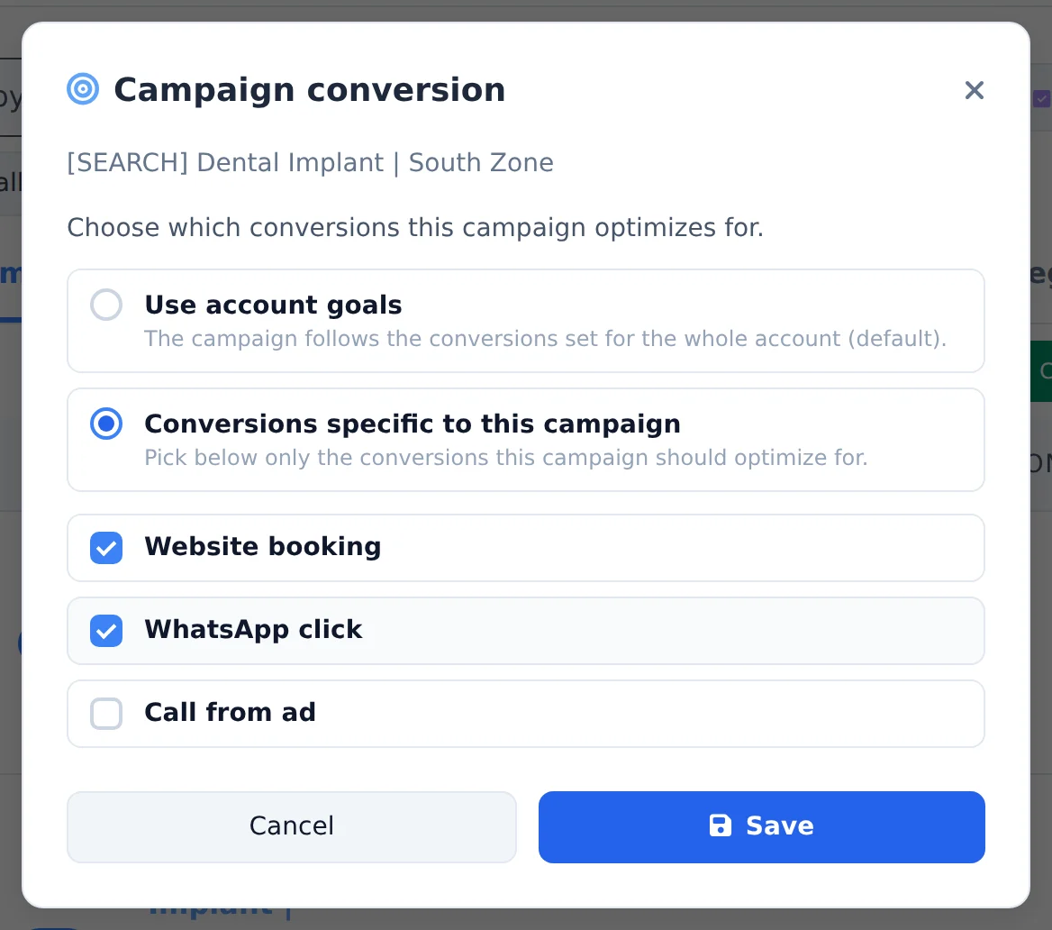 Pick the conversions