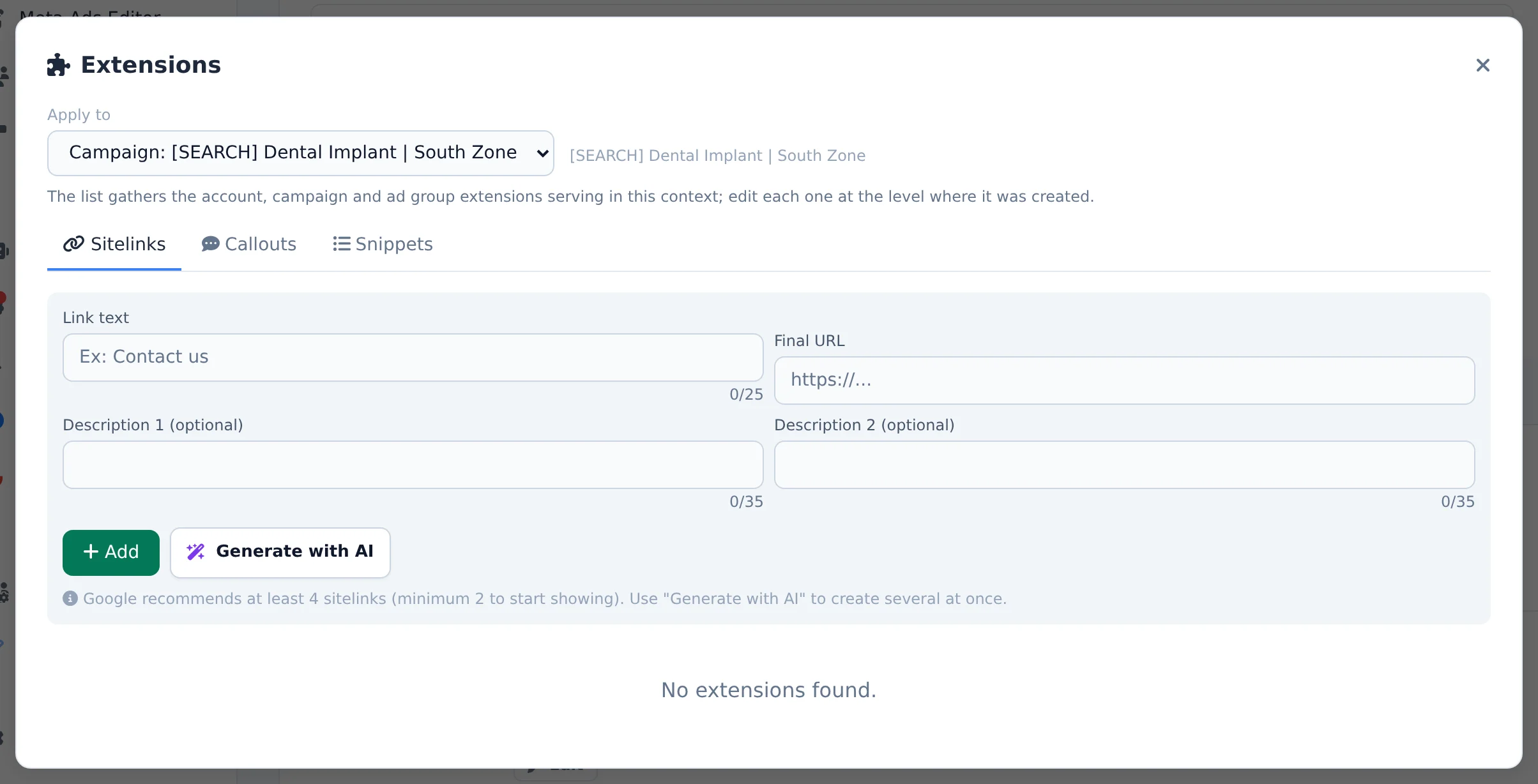 Open Extensions
