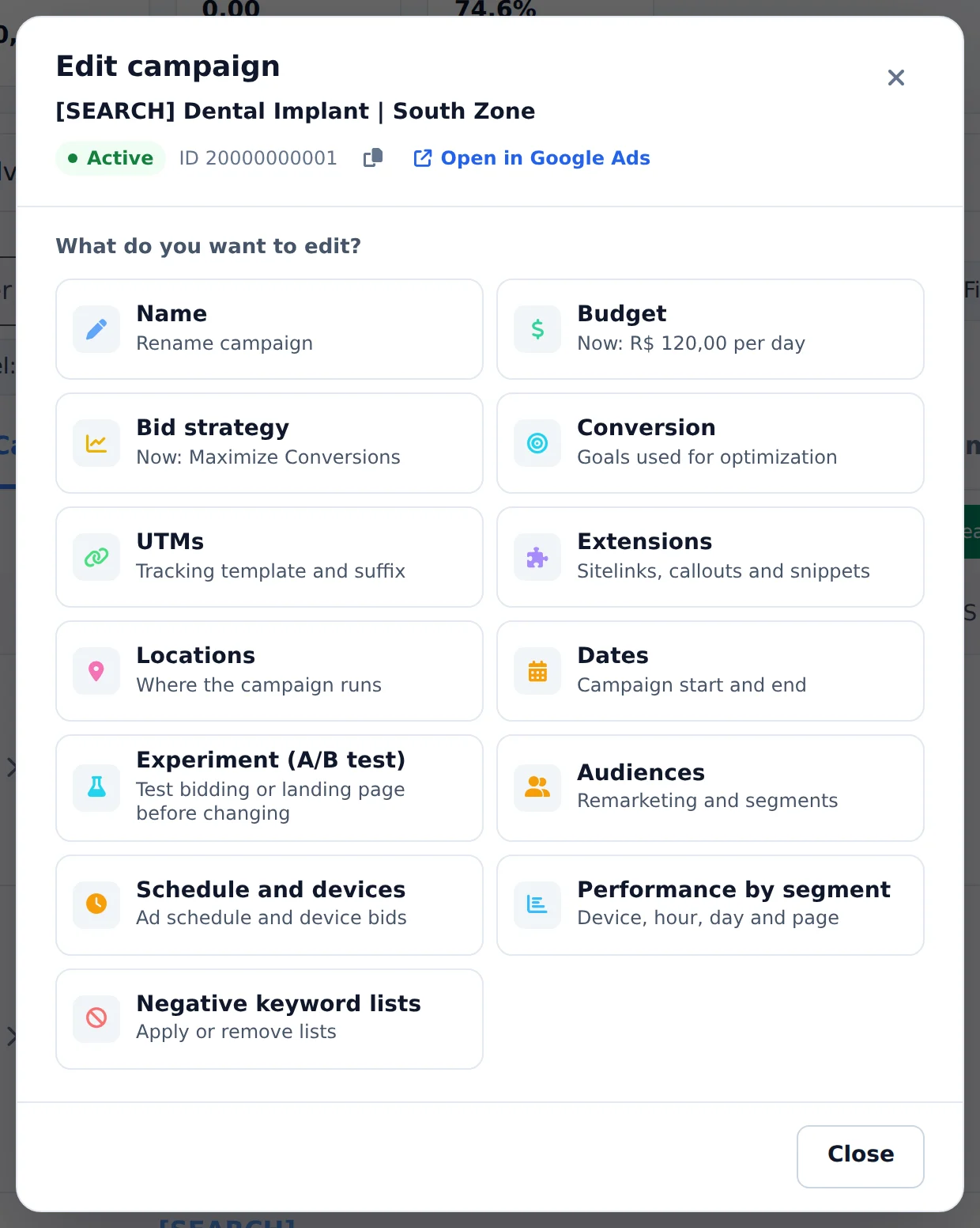 Open Schedule and devices