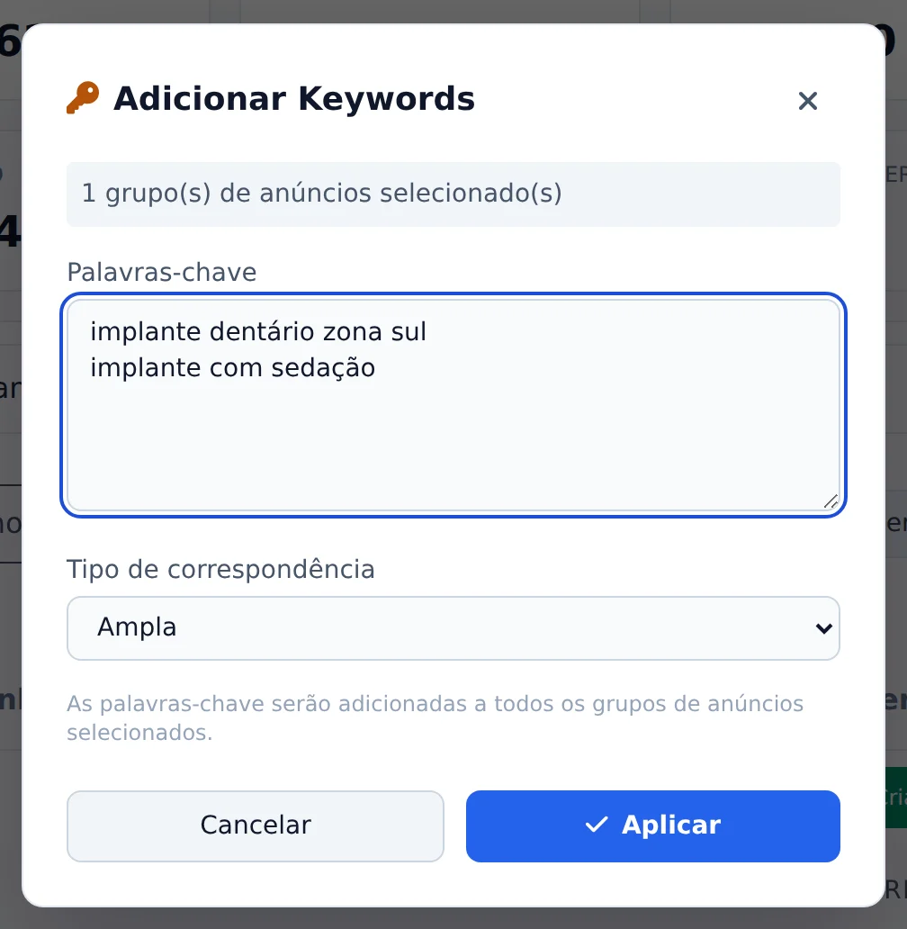 Várias de uma vez