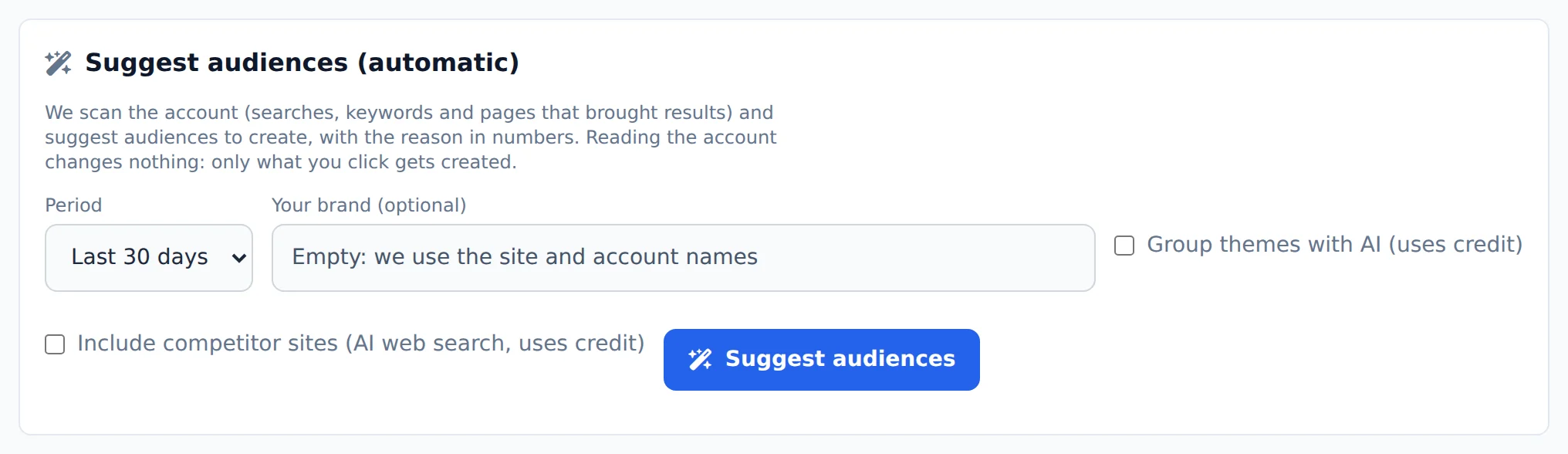 Let Ads Editor suggest