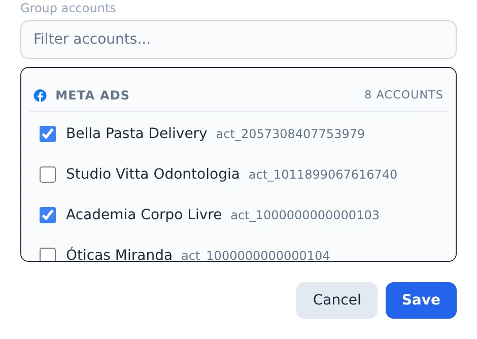Check the accounts