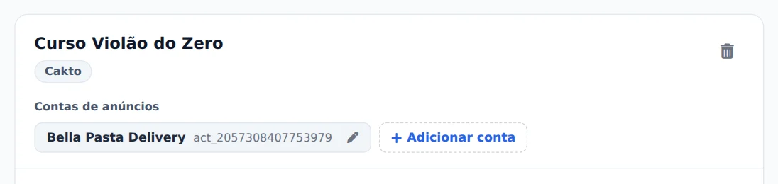 Contas e criação