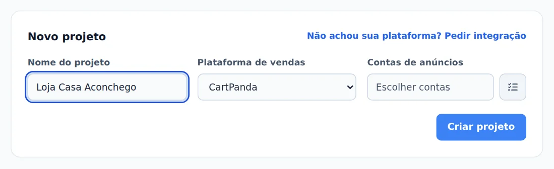 Nome e plataforma