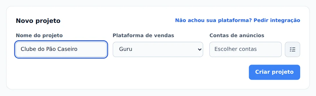 Nome e plataforma