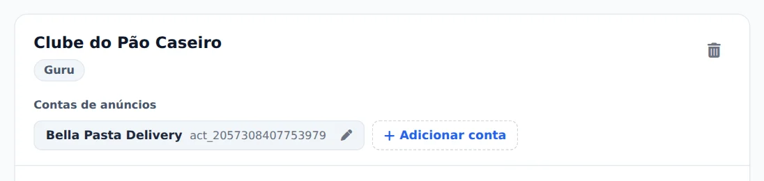 Contas e criação