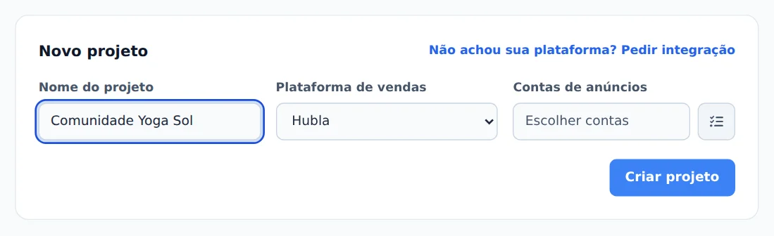 Nome e plataforma