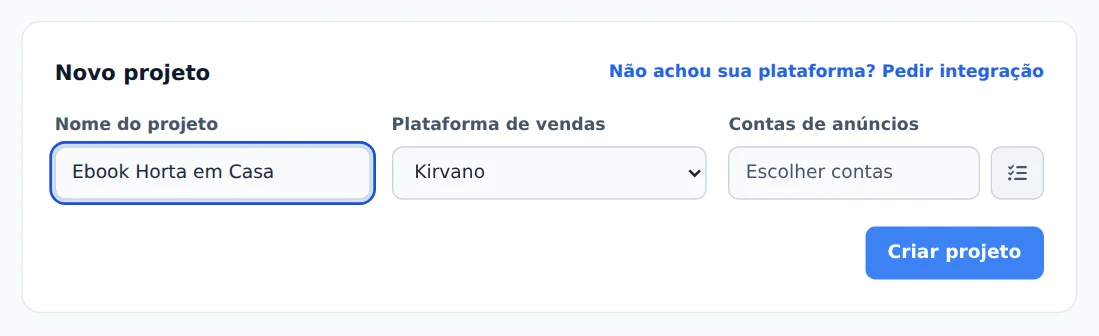 Nome e plataforma