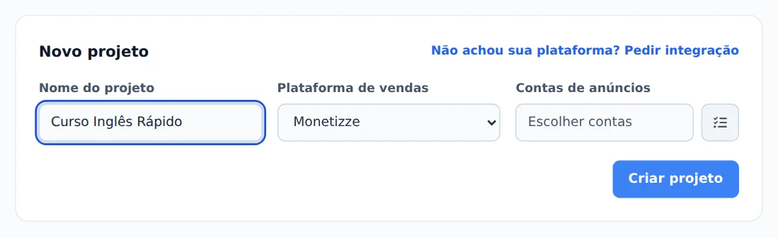 Nome e plataforma