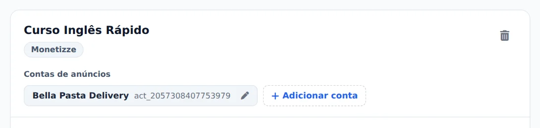 Contas e criação