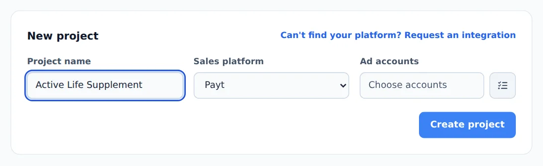 Name and platform
