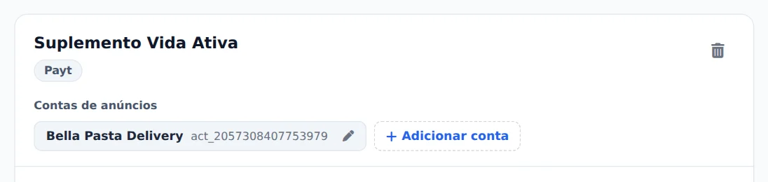Contas e criação