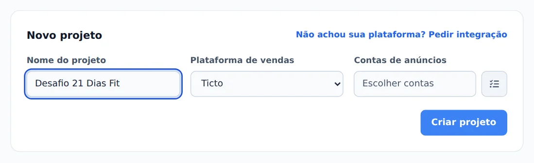 Nome e plataforma