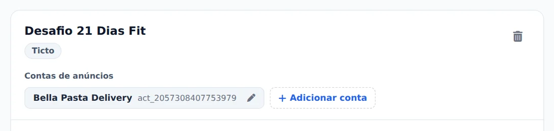 Contas e criação