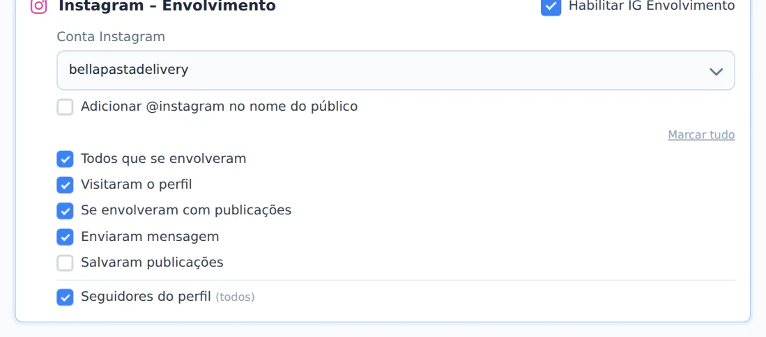 Ligue o Instagram