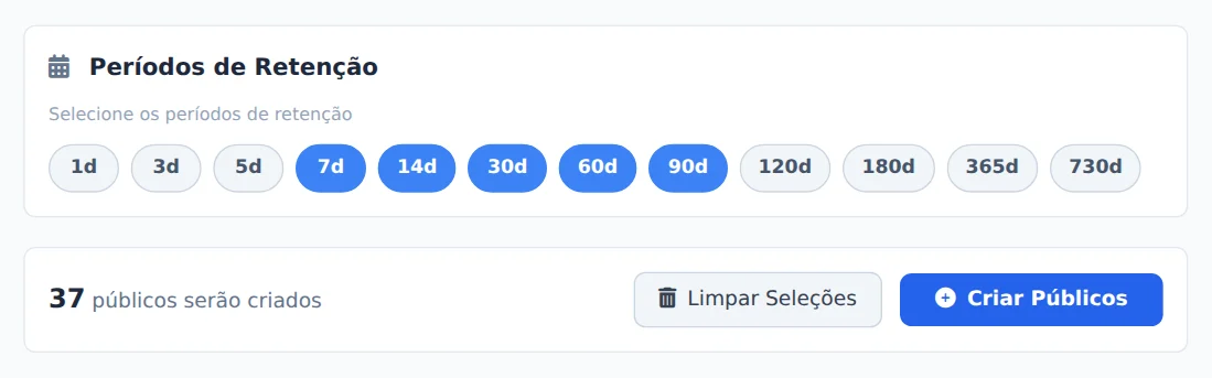 Escolha os períodos