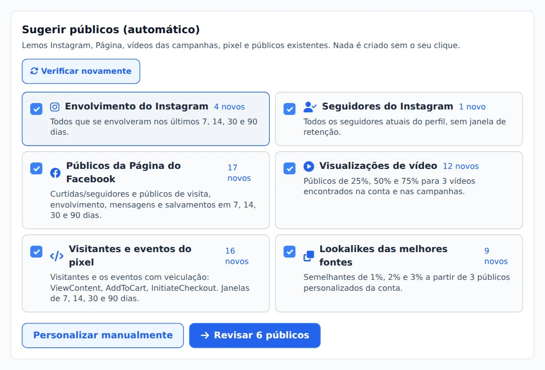 Peça as sugestões